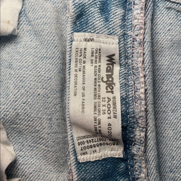 Wrangler Light Blue Denim High Waisted Cut off Jean Shorts 32 - Picture 6 of 6